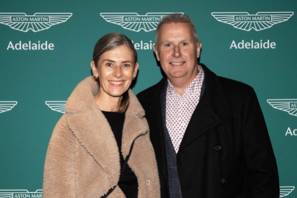 Helen and Justin Hyde at Aston Martin preview party