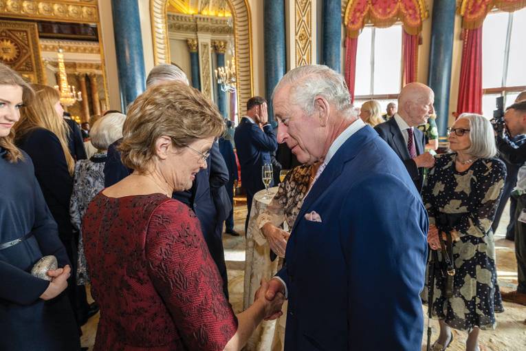 Frances Adamson and King Charles III