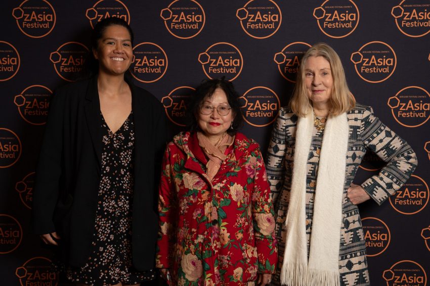 OzAsia Program launch Danika Robinson, Claudia Cream and Katherine Henderson Wilson